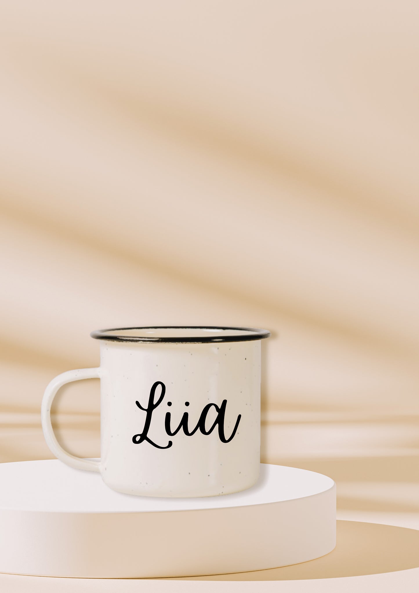Crème Enamel Mug